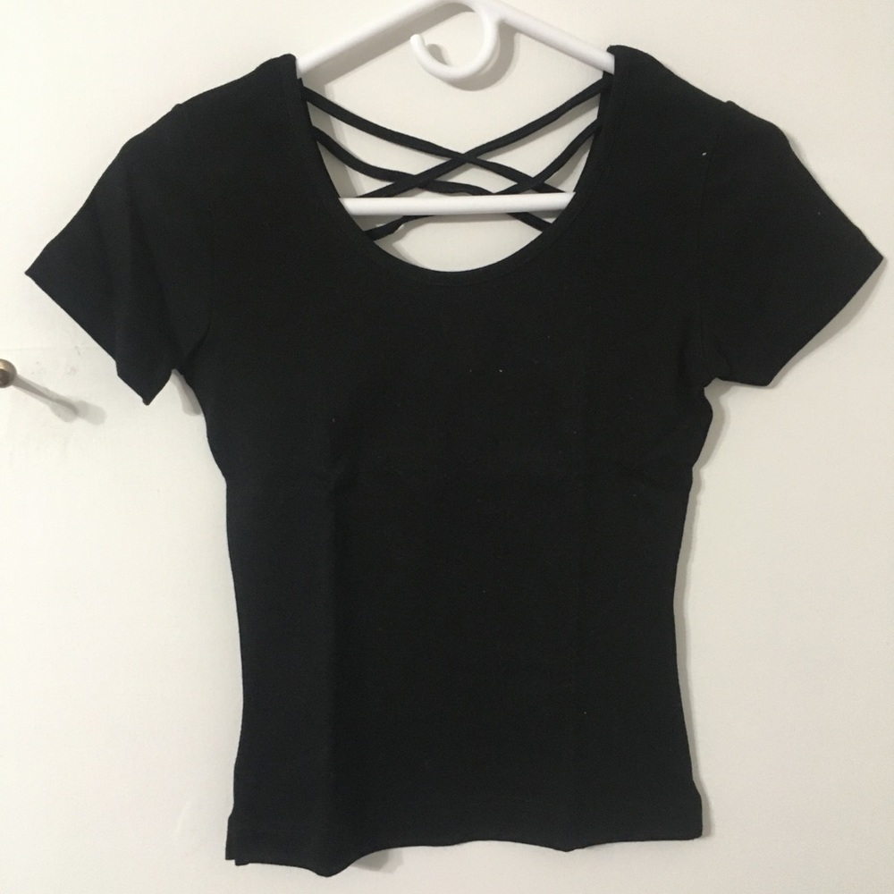 SOLD as BOGO free Derek Heart dressy Tshirt black size small